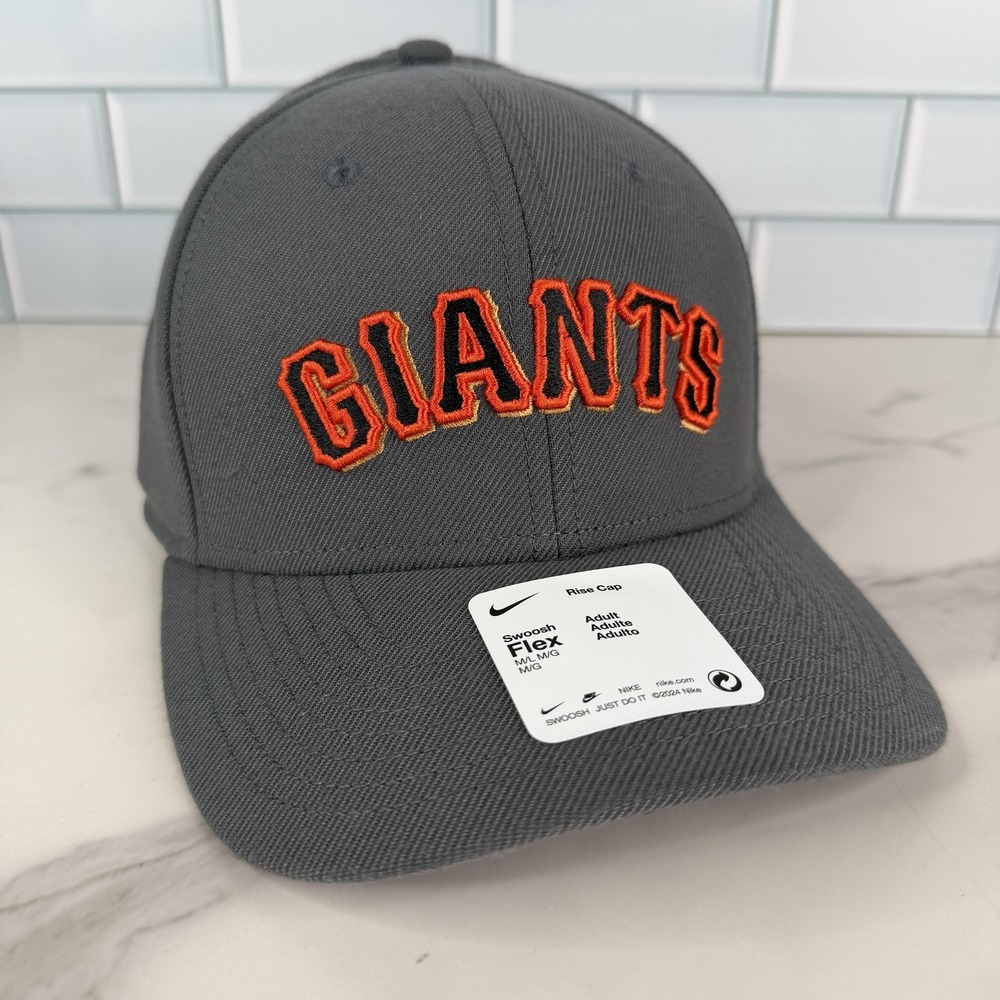 San Francisco Giants Hat Cap Fitted Mens Large Baseball‎ Dri Fit Nike Rise Gray
